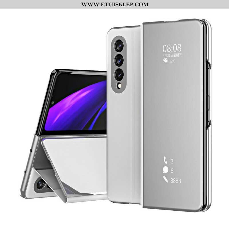 Etui Na Telefon do Samsung Galaxy Z Fold 3 5G Etui Folio Osłona Lusterka